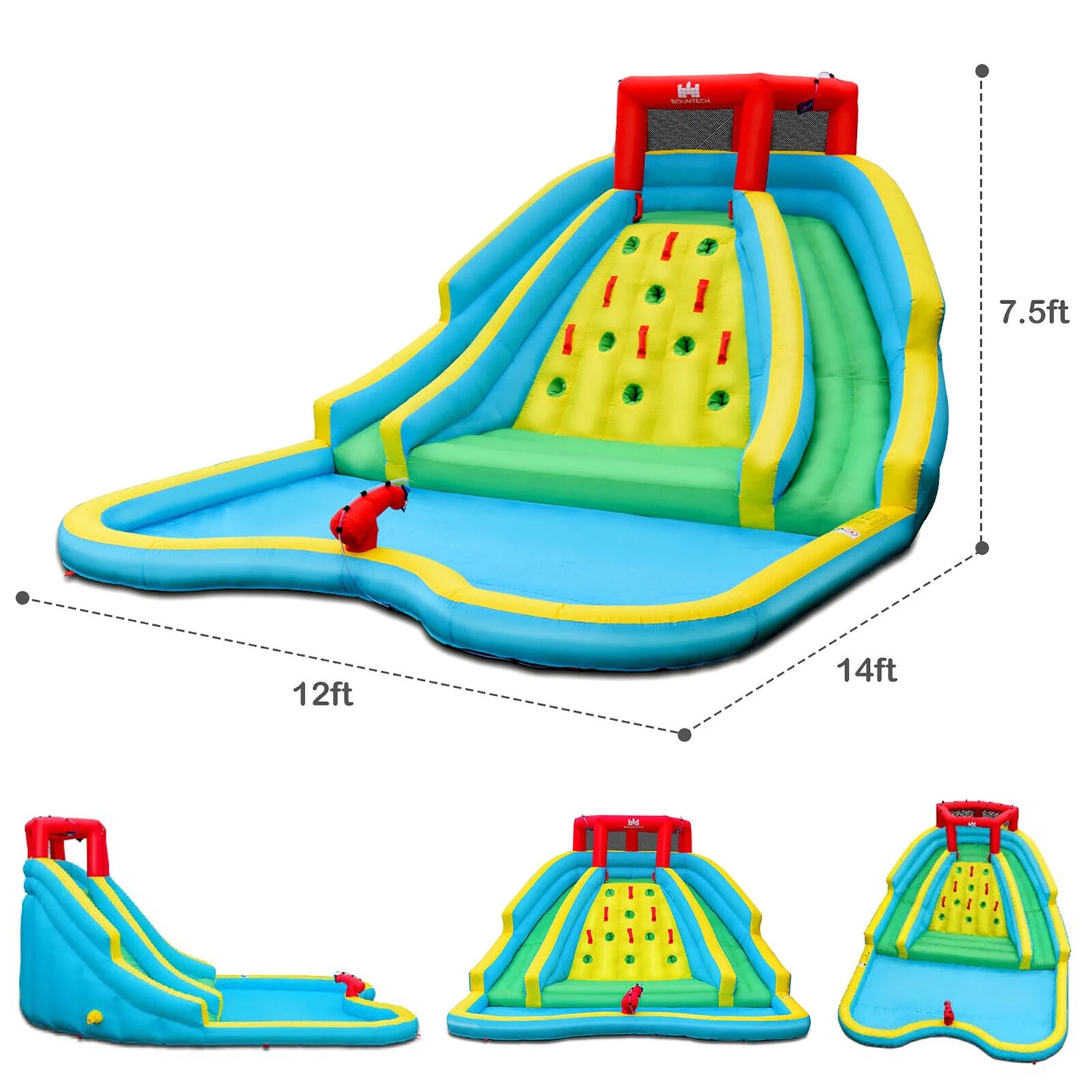 Inflatable Water Slide and Pool, Child Backyard Water Park